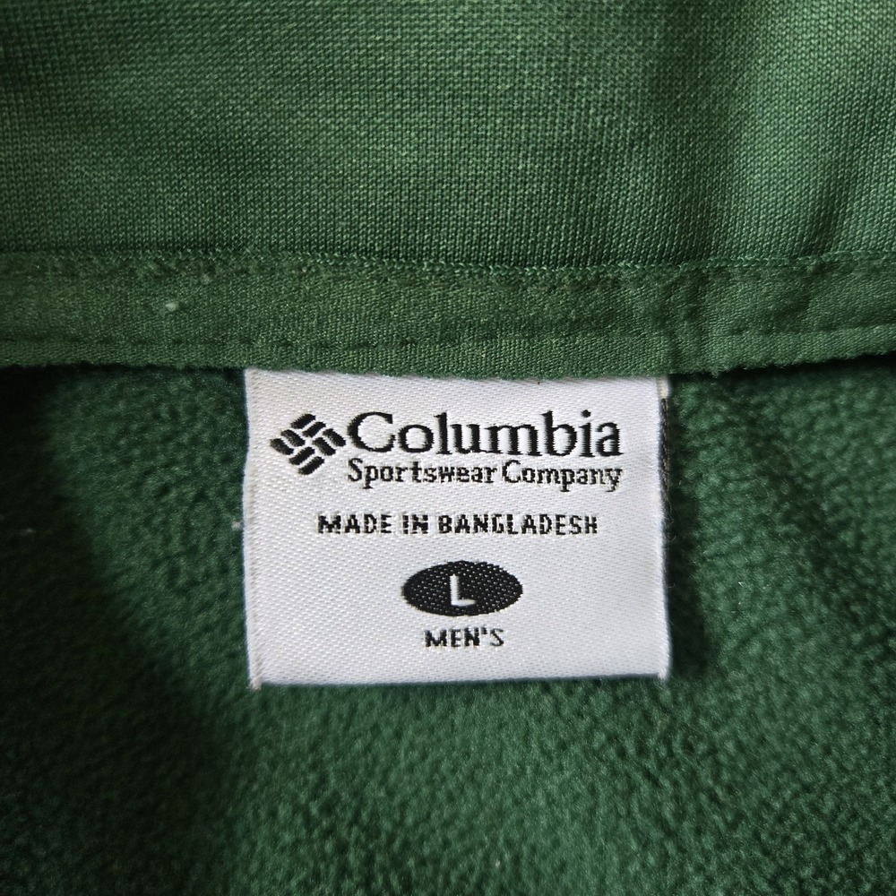 Columbia Michigan State Omni Shield Quarter Zip Mens‎ Lrg Jacket Go Green Sparty - Picture 6 of 8